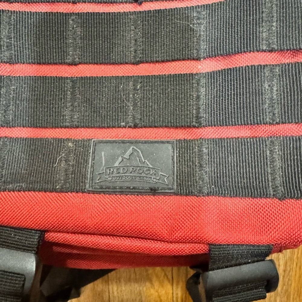 Rugged Red And Black Backpack - image 2